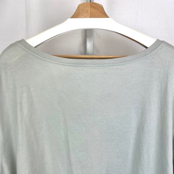 EILEEN FISHER Scoop Neck Short Sleeve T Shirt Organic Cotton Jersey Blue 3X Plus - Picture 5 of 9